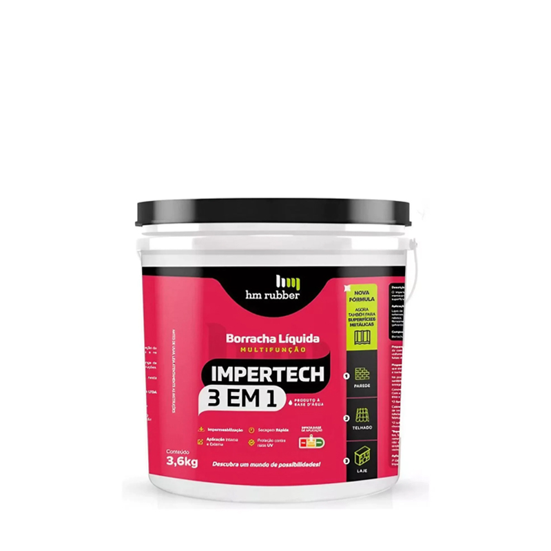 Impertech 3 Em 1 3,6kg Cinza Hm Rubber