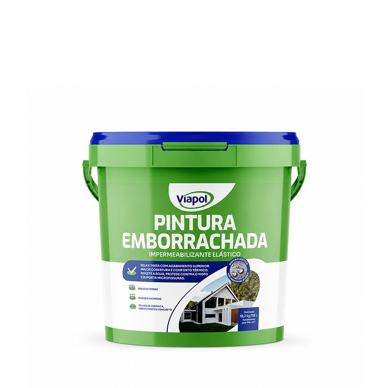 Pintura Emborrachada 3,6L Branca Viapol