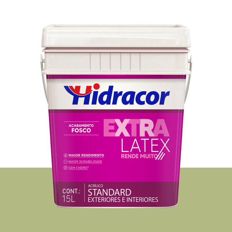 Tinta Acrílica Extralatex Fosca 15L Verde Kiwi Hidracor