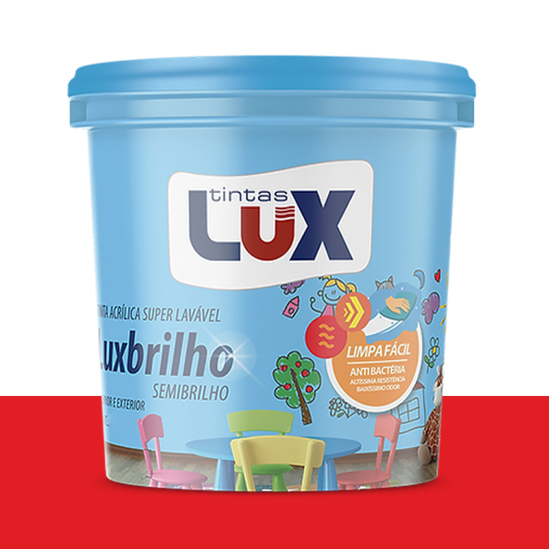 Tinta Acrílica Semibrilho 15L Vermelho Garantido Lux