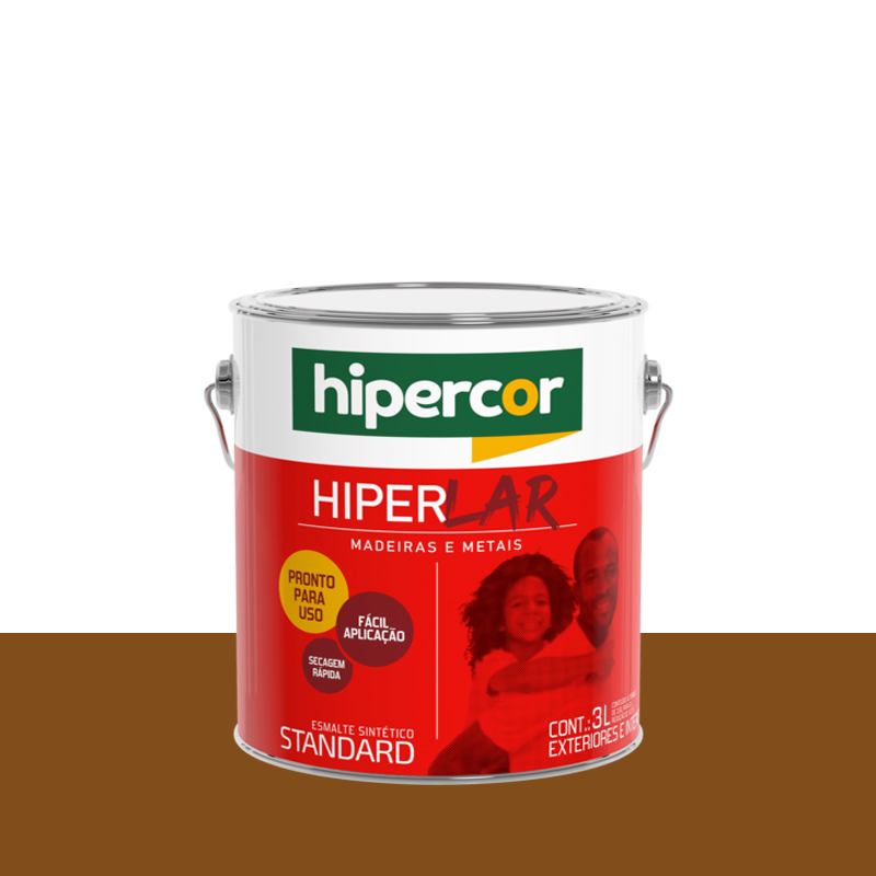 Tinta Esmalte Hiperlar 3L Conhaque Hipercor