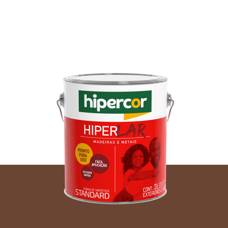 Tinta Esmalte Hiperlar 3L Tabaco Hipercor
