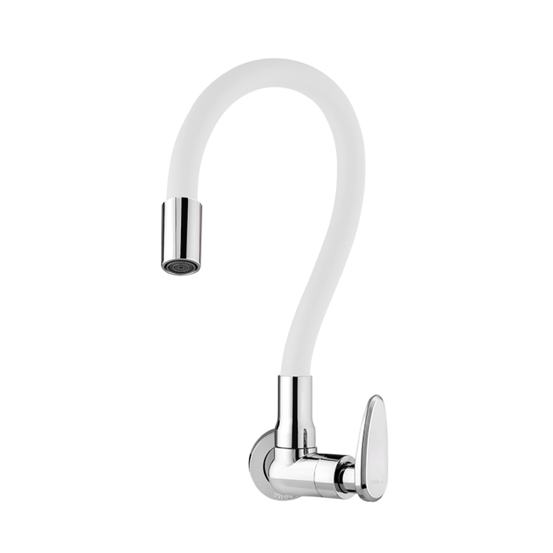 Torneira Flexivel Para Cozinha De Parede Allure Branca 1170204 Viqua